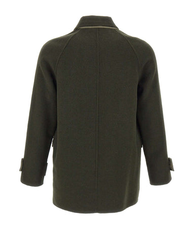 ALPHA STUDIO Giacca in lana con maniche raglan GREEN Uomo 