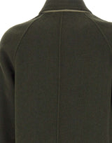 ALPHA STUDIO Giacca in lana con maniche raglan GREEN Uomo 