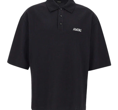 Polo over con logo ricamato AM326JR018 0002 AMIRI 