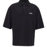 Polo over con logo ricamato AM326JR018 0002 AMIRI 