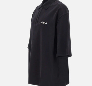 Polo over con logo ricamato AM326JR018 0002 AMIRI 