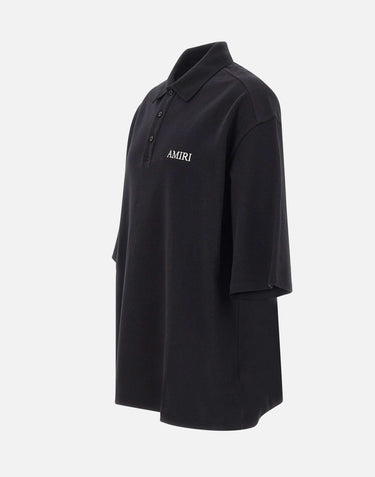 Polo over con logo ricamato AM326JR018 0002 AMIRI 