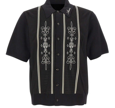 AMIRI Camicia in maglia con ricami BLACK Uomo 