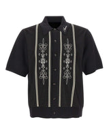 AMIRI Camicia in maglia con ricami BLACK Uomo 