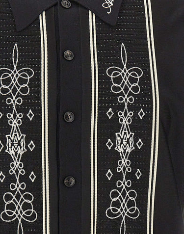 AMIRI Camicia in maglia con ricami BLACK Uomo 