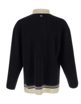 AMIRI Polo in lana con ricamo BLACK Uomo 