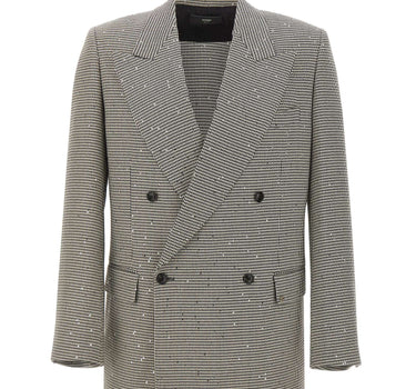 AMIRI Blazer doppiopetto con paillettes MULTICOLOR Uomo 