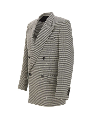 AMIRI Blazer doppiopetto con paillettes MULTICOLOR Uomo 