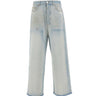AMIRI Jeans "Faded Carpenter" Light Blue Uomo 