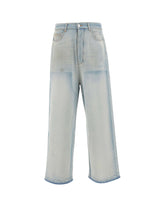 AMIRI Jeans "Faded Carpenter" Light Blue Uomo 