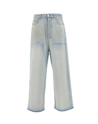 AMIRI Jeans "Faded Carpenter" Light Blue Uomo 