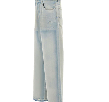 AMIRI Jeans "Faded Carpenter" Light Blue Uomo 
