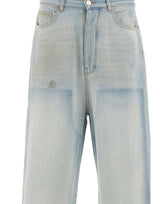 AMIRI Jeans "Faded Carpenter" Light Blue Uomo 
