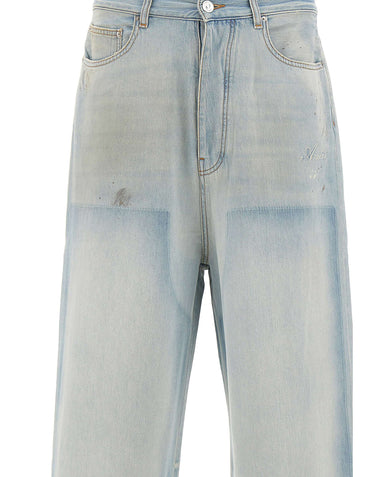 AMIRI Jeans "Faded Carpenter" Light Blue Uomo 
