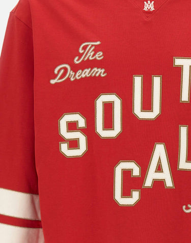 AMIRI Maglia "South Cali Football" RED Uomo 