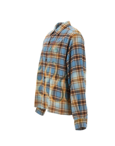 AMIRI Camica "Ma Quad Bleached Flannel" MULTICOLOR Uomo 