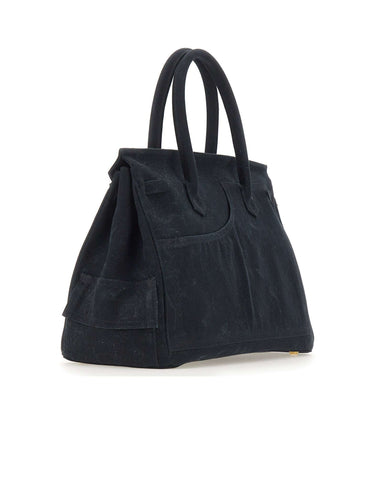 ANOTHER CHANCE Borsa a mano riciclata BLACK Donna 