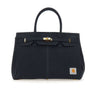 ANOTHER CHANCE Borsa a mano riciclata BLACK Donna 