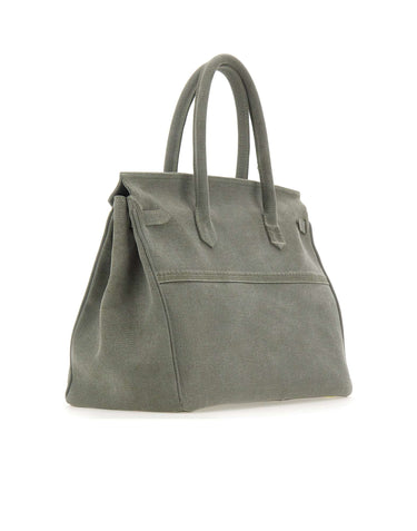 ANOTHER CHANCE Borsa a mano riciclata GREEN Donna 