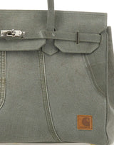 ANOTHER CHANCE Borsa a mano riciclata GREEN Donna 