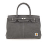 ANOTHER CHANCE Borsa a mano riciclata GREY Donna 