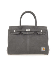 ANOTHER CHANCE Borsa a mano riciclata GREY Donna 