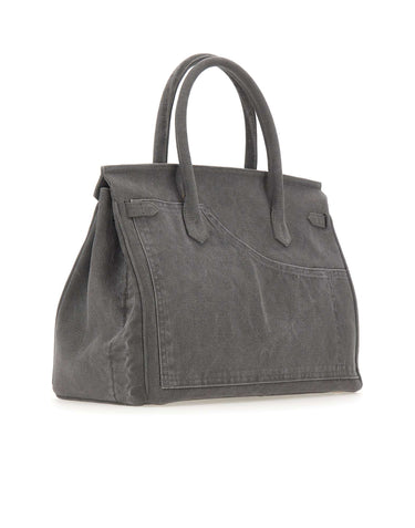 ANOTHER CHANCE Borsa a mano riciclata GREY Donna 