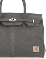 ANOTHER CHANCE Borsa a mano riciclata GREY Donna 