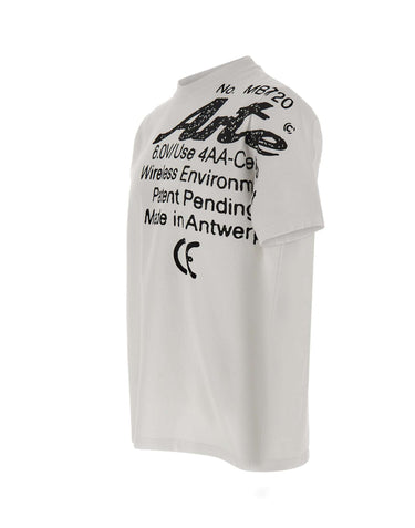 ARTE ANTWERP T-shirt "Specs Side" WHITE Uomo 