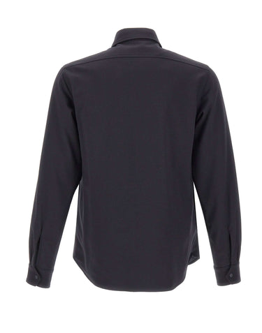 ASPESI Giacca overshirt in flanella imbottita BLUE Uomo 