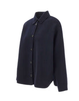 ASPESI Giacca overshirt in double di lana BLUE Donna 