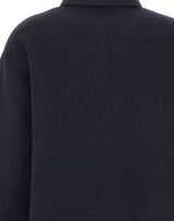 ASPESI Giacca overshirt in double di lana BLUE Donna 
