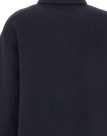 ASPESI Giacca overshirt in double di lana BLUE Donna 