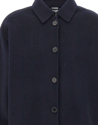 ASPESI Giacca overshirt in double di lana BLUE Donna 