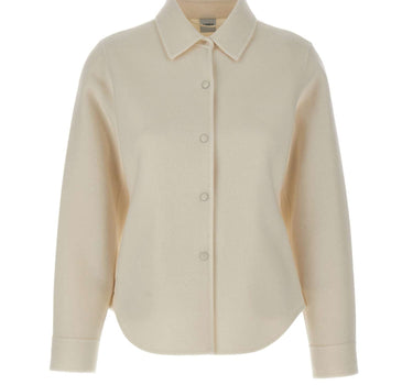 ASPESI Camicia in double di lana WHITE Donna 