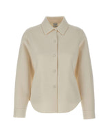 ASPESI Camicia in double di lana WHITE Donna 