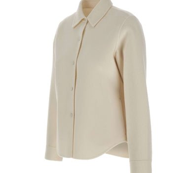 ASPESI Camicia in double di lana WHITE Donna 