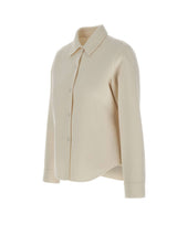 ASPESI Camicia in double di lana WHITE Donna 