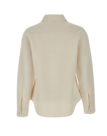 ASPESI Camicia in double di lana WHITE Donna 