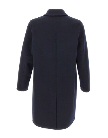 ASPESI Cappotto in double di lana BLUE Uomo 