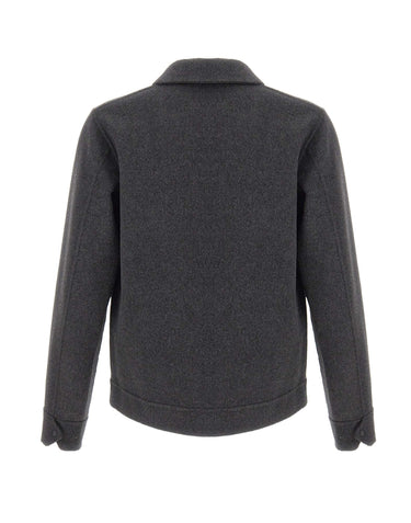 ASPESI Giacca in lana double GREY Uomo 