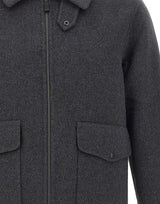ASPESI Giacca in lana double GREY Uomo 