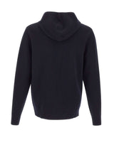 ASPESI Maglia con cappuccio in lana e cotone BLUE Uomo 