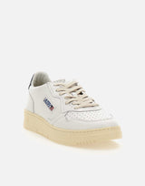 AUTRY Sneakers "Medialist Low" in pelle WHITE Uomo 