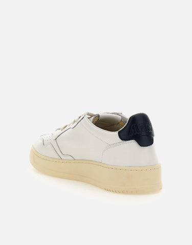 AUTRY Sneakers "Medialist Low" in pelle WHITE Uomo 