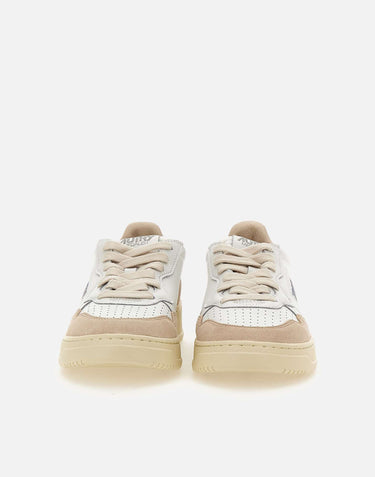 AUTRY Sneakers "Medialist Low" in pelle WHITE Donna 