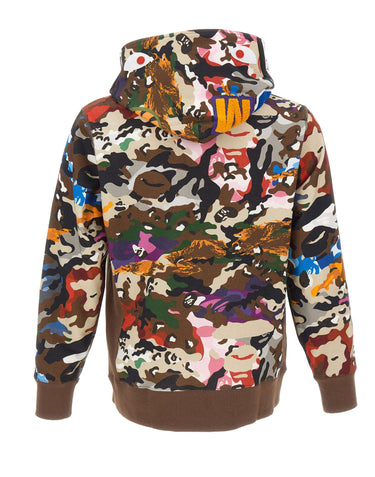 BAPE Felpa con cappuccio camouflage MULTICOLOR Uomo 