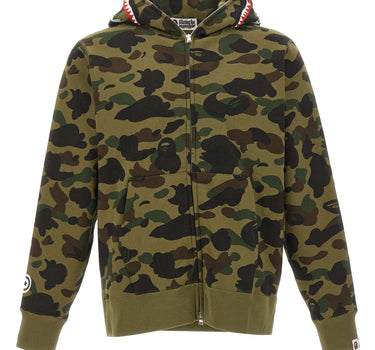 BAPE Felpa con cappuccio "Camo Shark" GREEN Uomo 