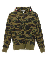 BAPE Felpa con cappuccio "Camo Shark" GREEN Uomo 