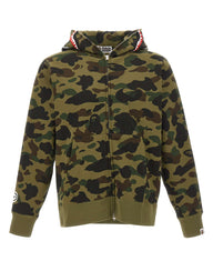 BAPE Felpa con cappuccio "Camo Shark" GREEN Uomo 